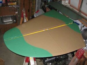 Peinture latex du plan horizontal du Fly Baby de Drew Fidoe.