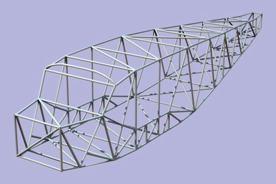 avion de construction amateur en trillis métallique